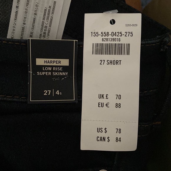 A&F new. SIZE 27 Short (ankle) or sz 4 - Picture 10 of 10